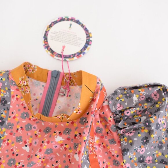 CeliaB BuckEye Tree Puff Sleeve Multicolor Floral Mini Dress S - Picture 16 of 16